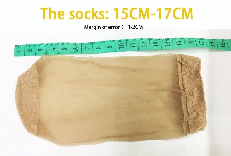 10 Pairs Summer Transparent Thin Silk Bamboo Short Socks for Women