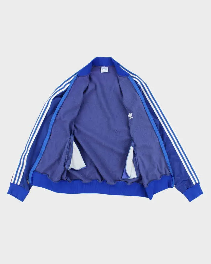 70s/80's Vintage Men's Blue Adidas ATP Zip Up Track Jacket - M