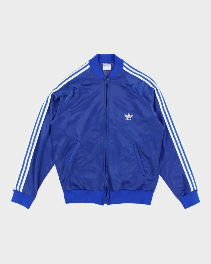 70s/80's Vintage Men's Blue Adidas ATP Zip Up Track Jacket - M