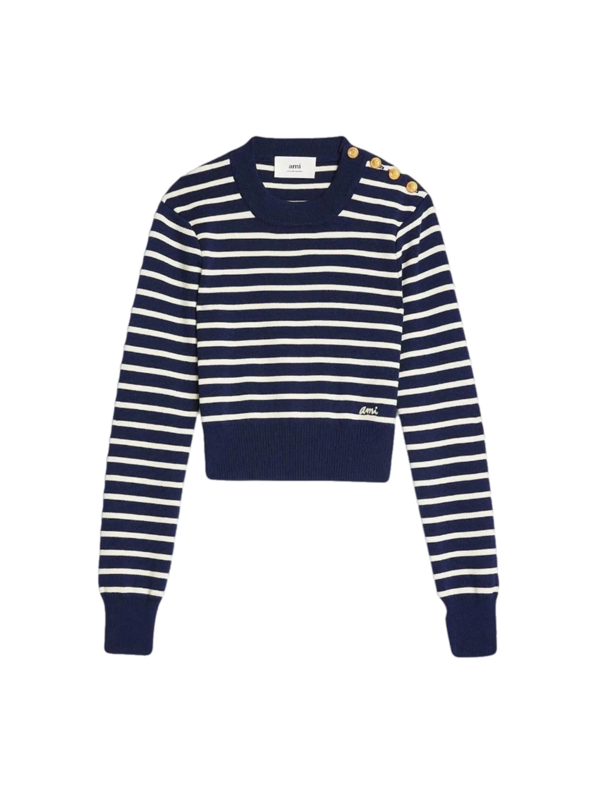 ami Paris Pull Mariniere FKS011.KN0003