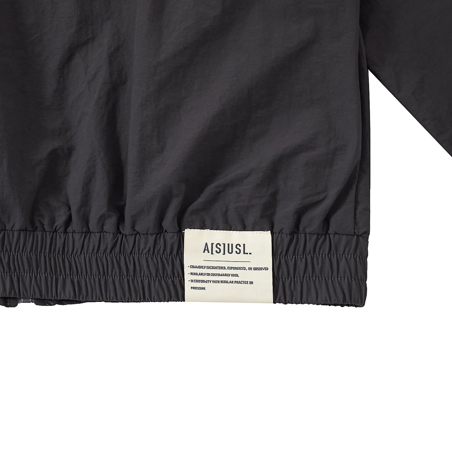 A[S]USL REFLECTIVE LOGO TRACK JACKET-CHARCOAL