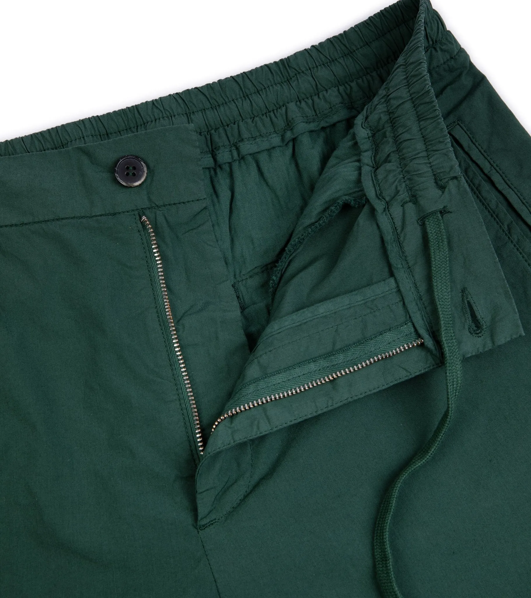 Barena Ameo Pavion Light Cotton Easy Trousers: Green