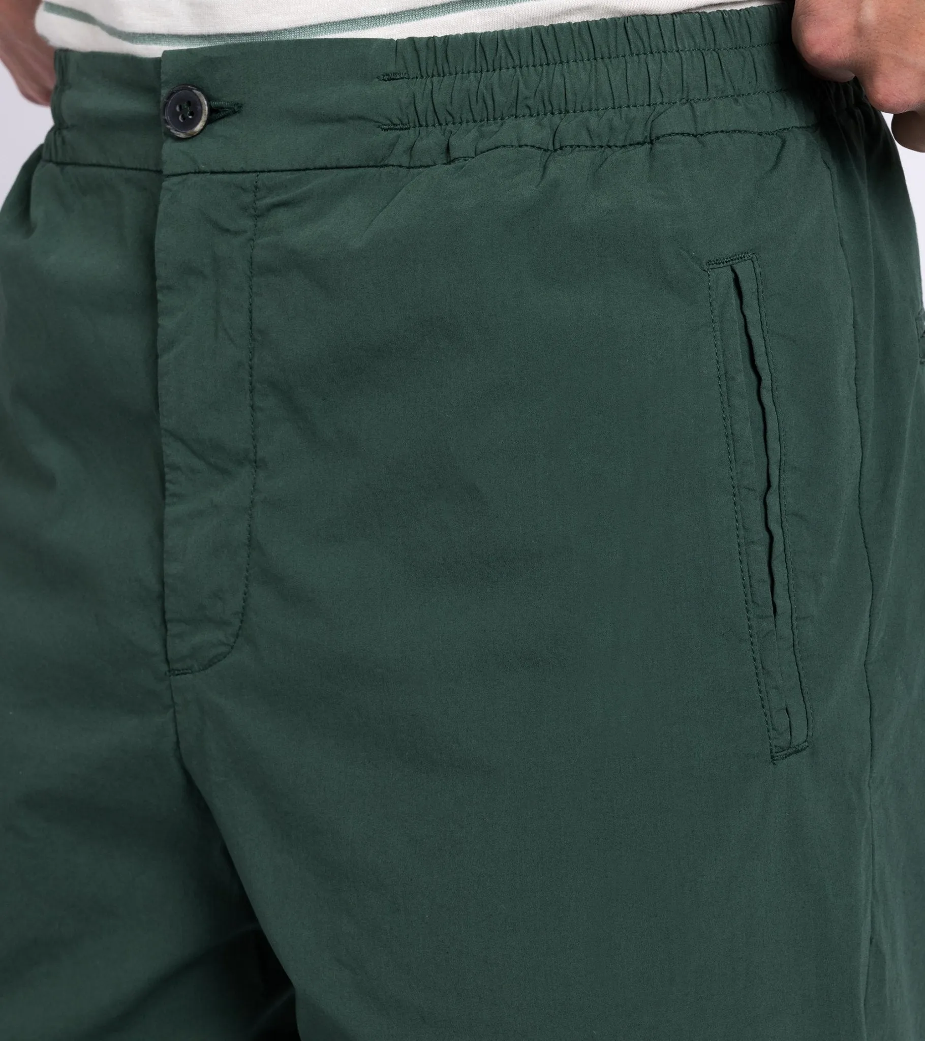 Barena Ameo Pavion Light Cotton Easy Trousers: Green