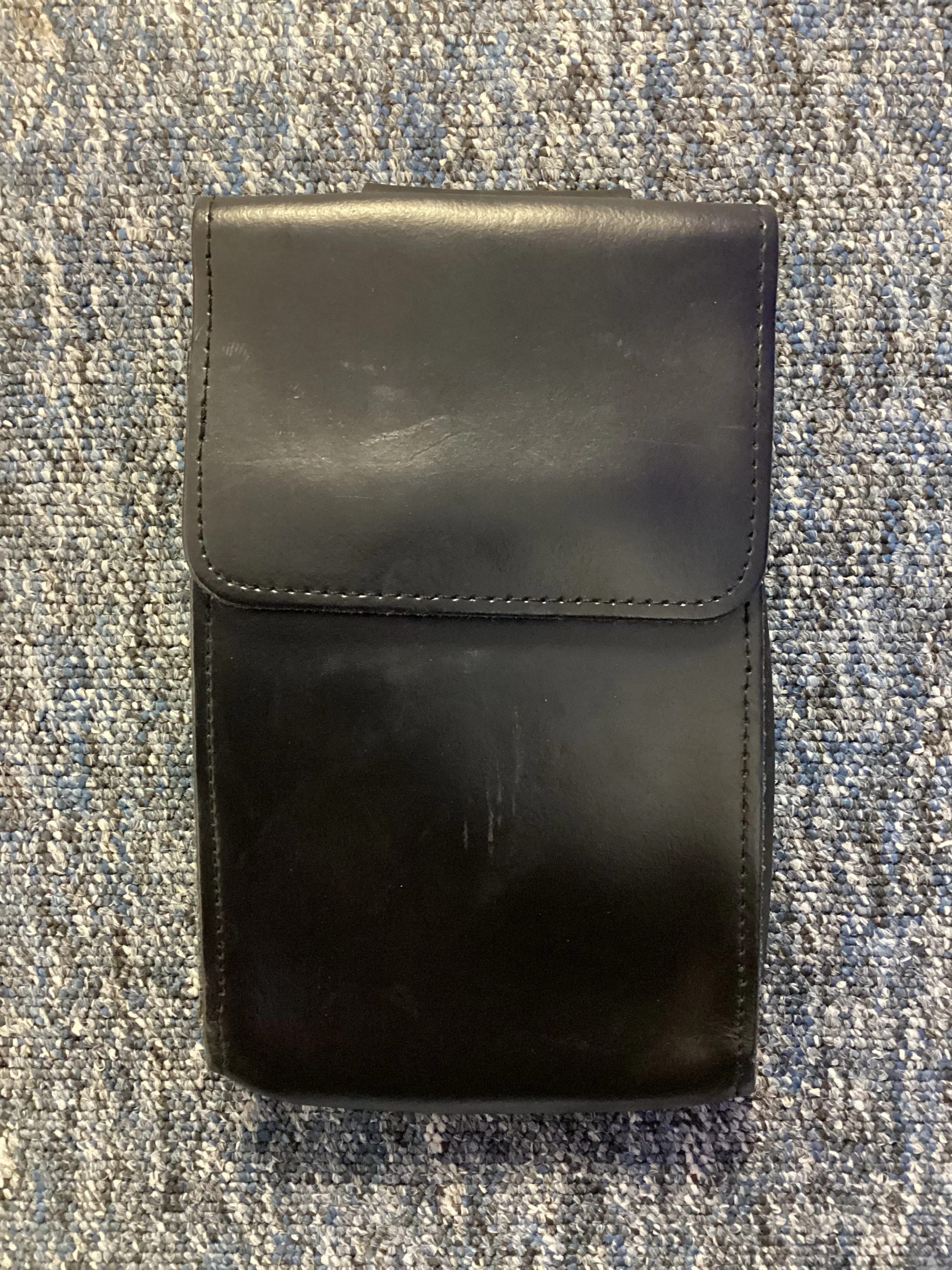 Black Notebook Pouch Leather, 8ins x 5ins (Used - Grade A)