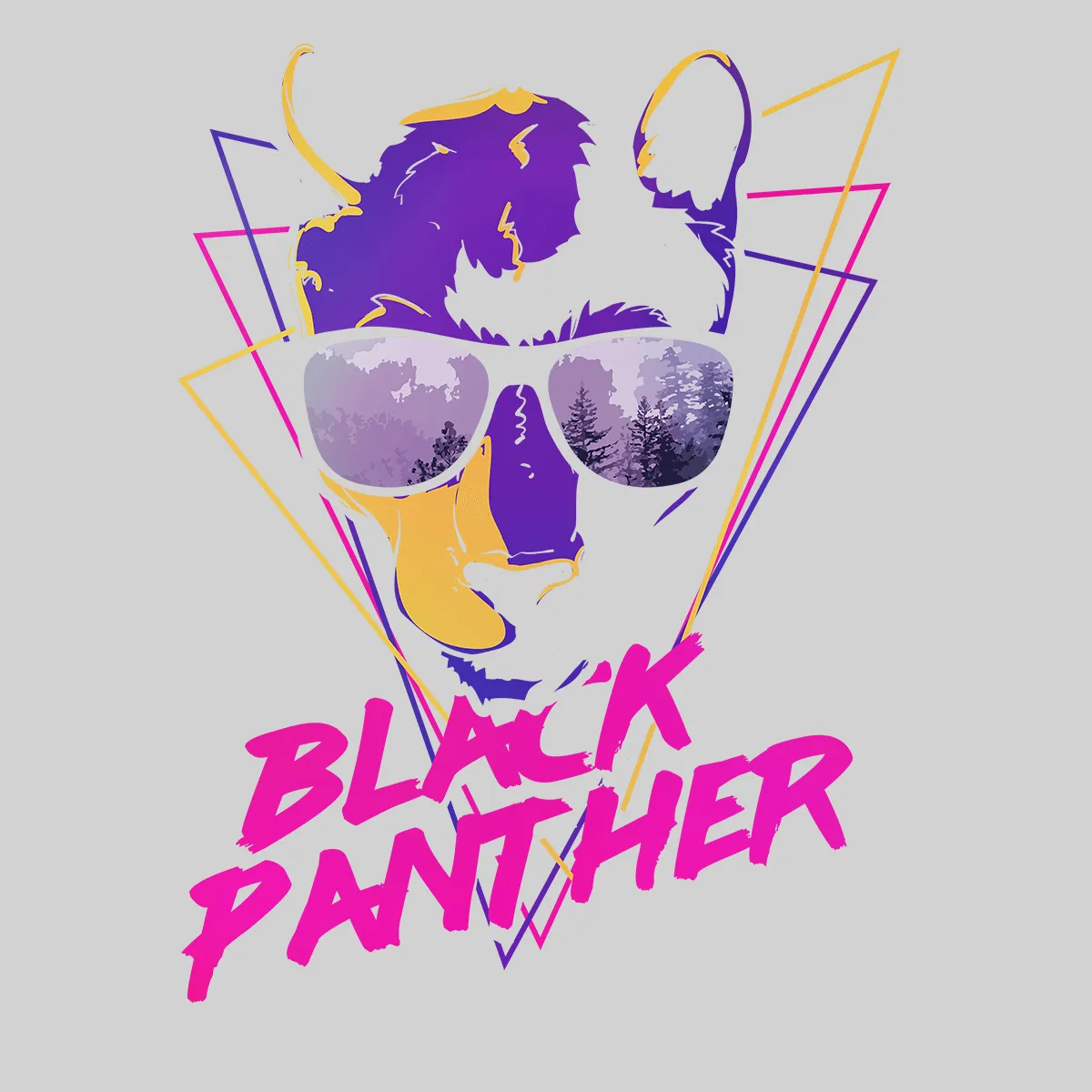 Black Panther Inspiring Unisex Black & White Tank Top