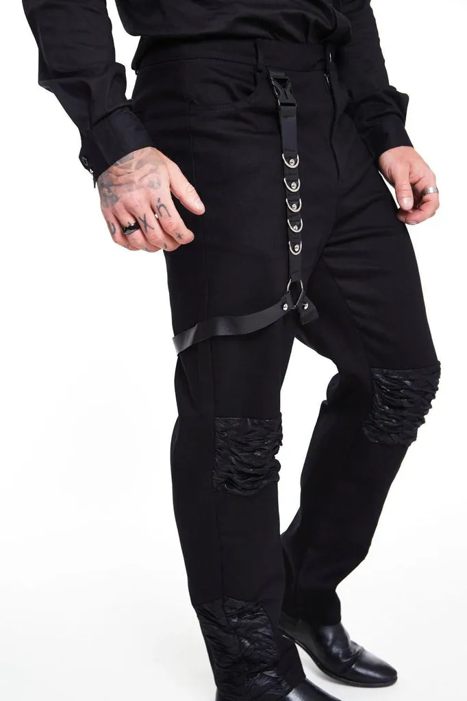 Black Trouser with Contrast Panels