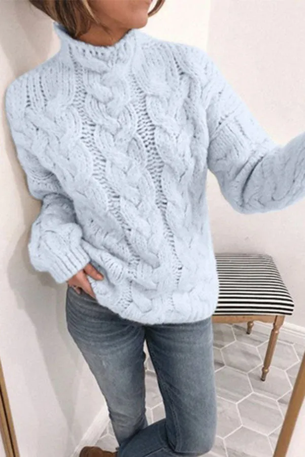 Bonfire Weather Cable Knit Sweater