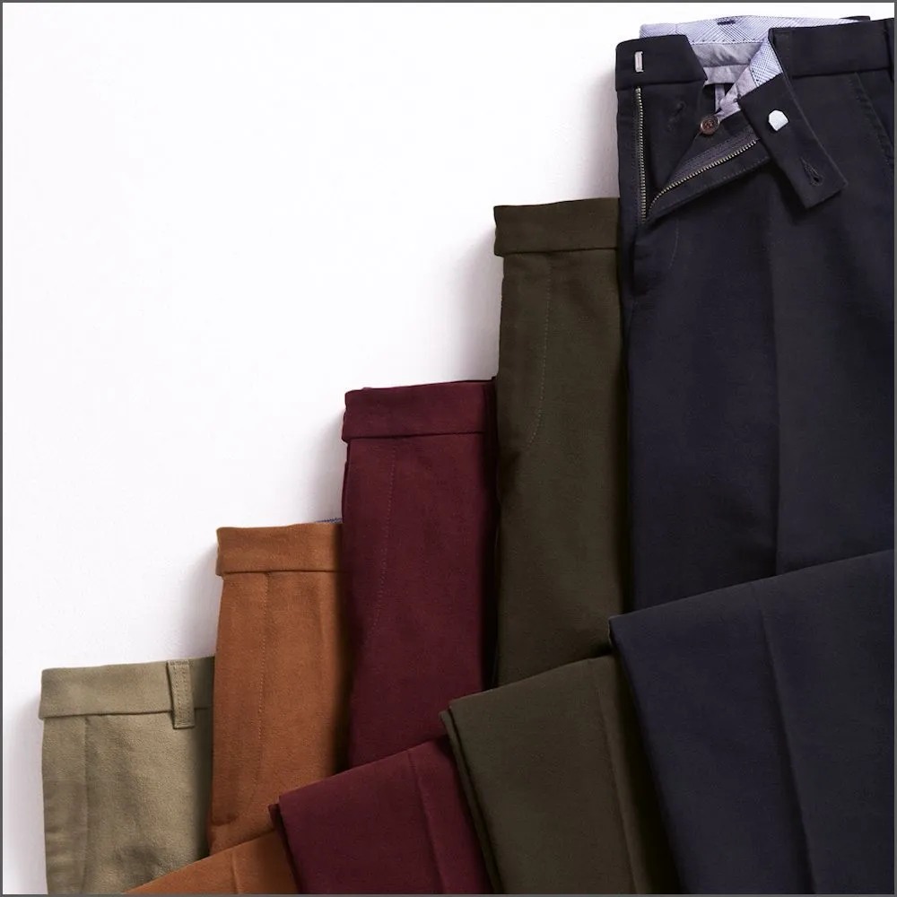 Brook Taverner Stone Kerswell Moleskin Trousers<><>