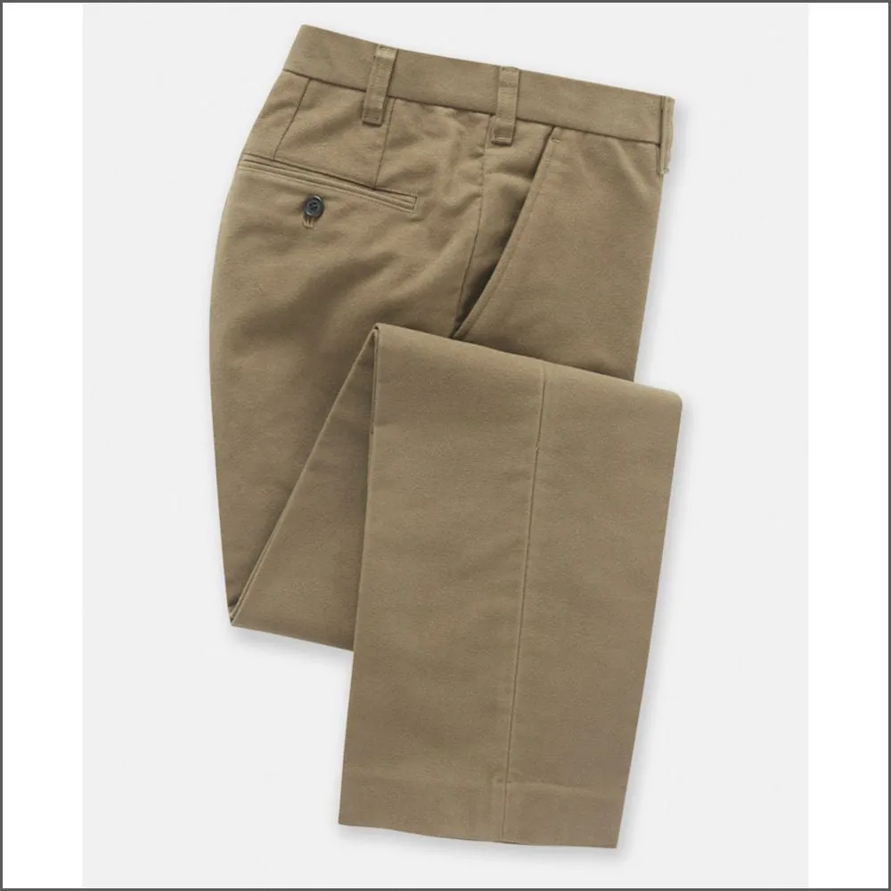 Brook Taverner Stone Kerswell Moleskin Trousers<><>