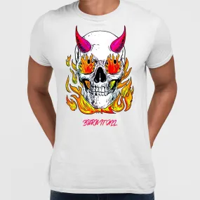 Brutal Skull Hell and Devil Flames T-shirts with an Attitude For men and women