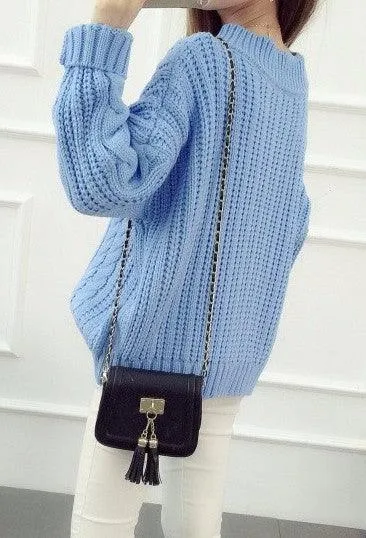 CABLE KNIT PULLOVER SWEATER