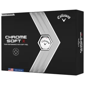 Callaway Balles Chrome Soft X (boite de 12)