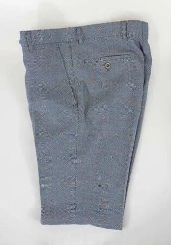 Cavani Del Ray Duck Egg Blue Slim Fit Trousers