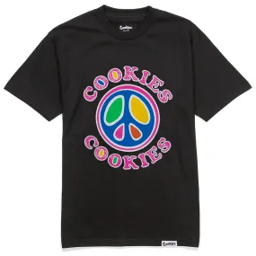 Cookies SF Men Peach Glow T-Shirt (Black)