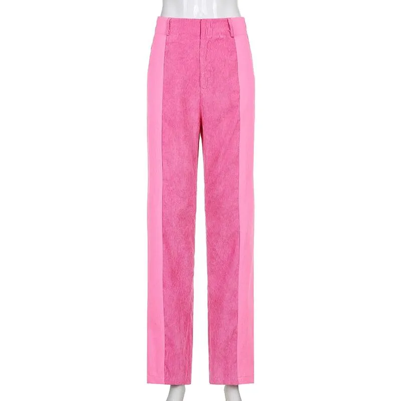 CORDUROY CUTOUT PANTS