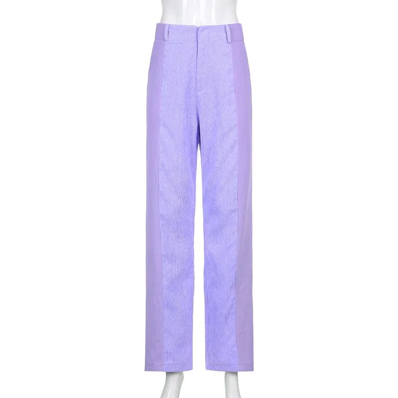 CORDUROY CUTOUT PANTS