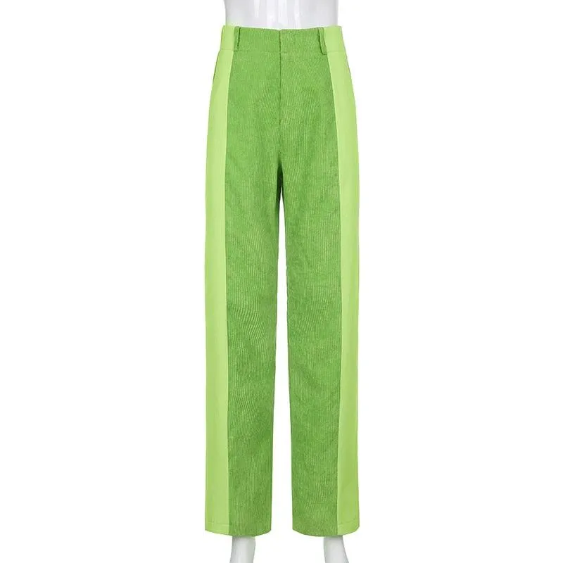 CORDUROY CUTOUT PANTS