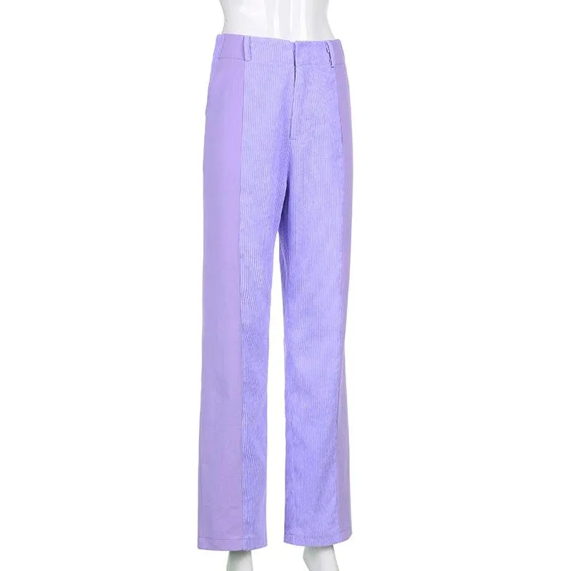 CORDUROY CUTOUT PANTS