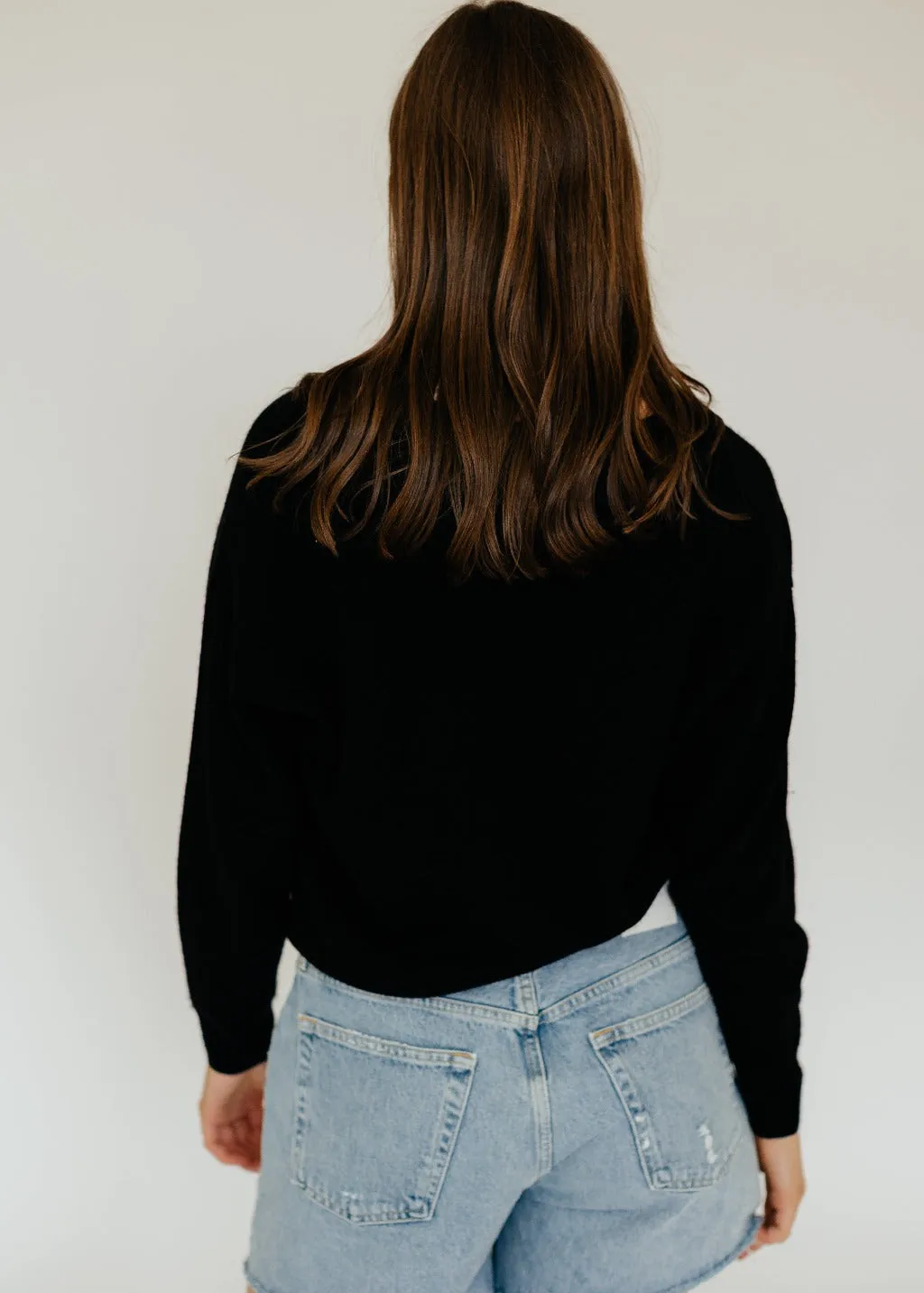 CRUSH Cashmere Malibu V 2.0 Sweater in Black