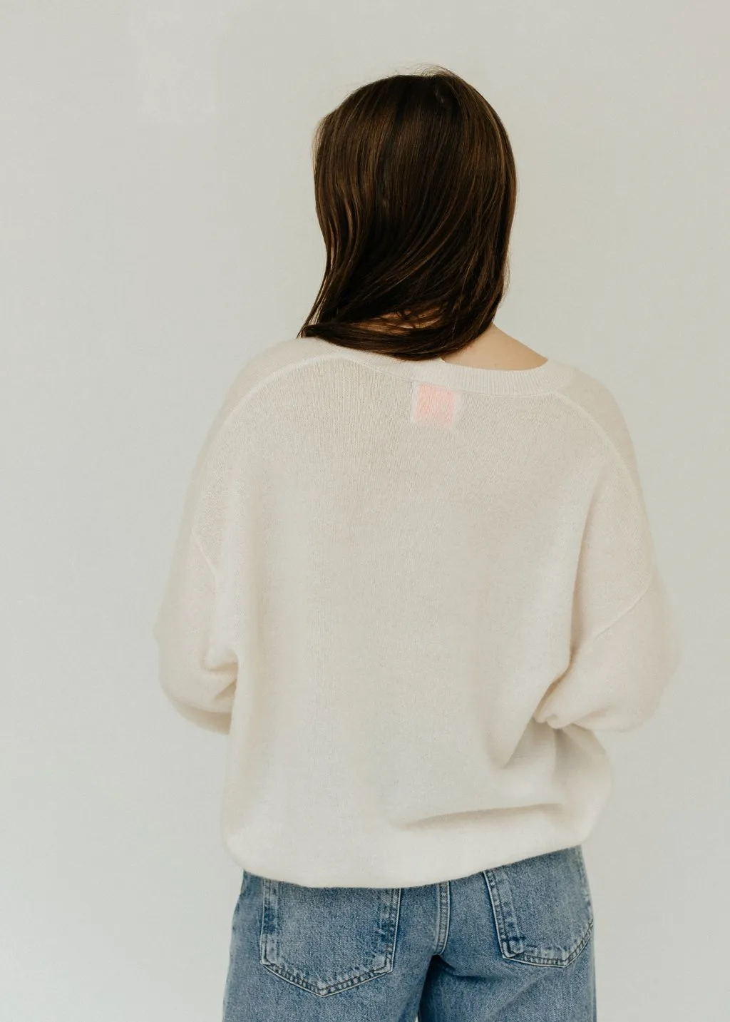 CRUSH Cashmere Malibu V 2.0 Sweater in White