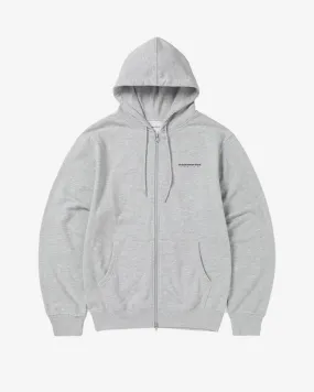 DSN-Logo Zip Hoodie Heather Grey