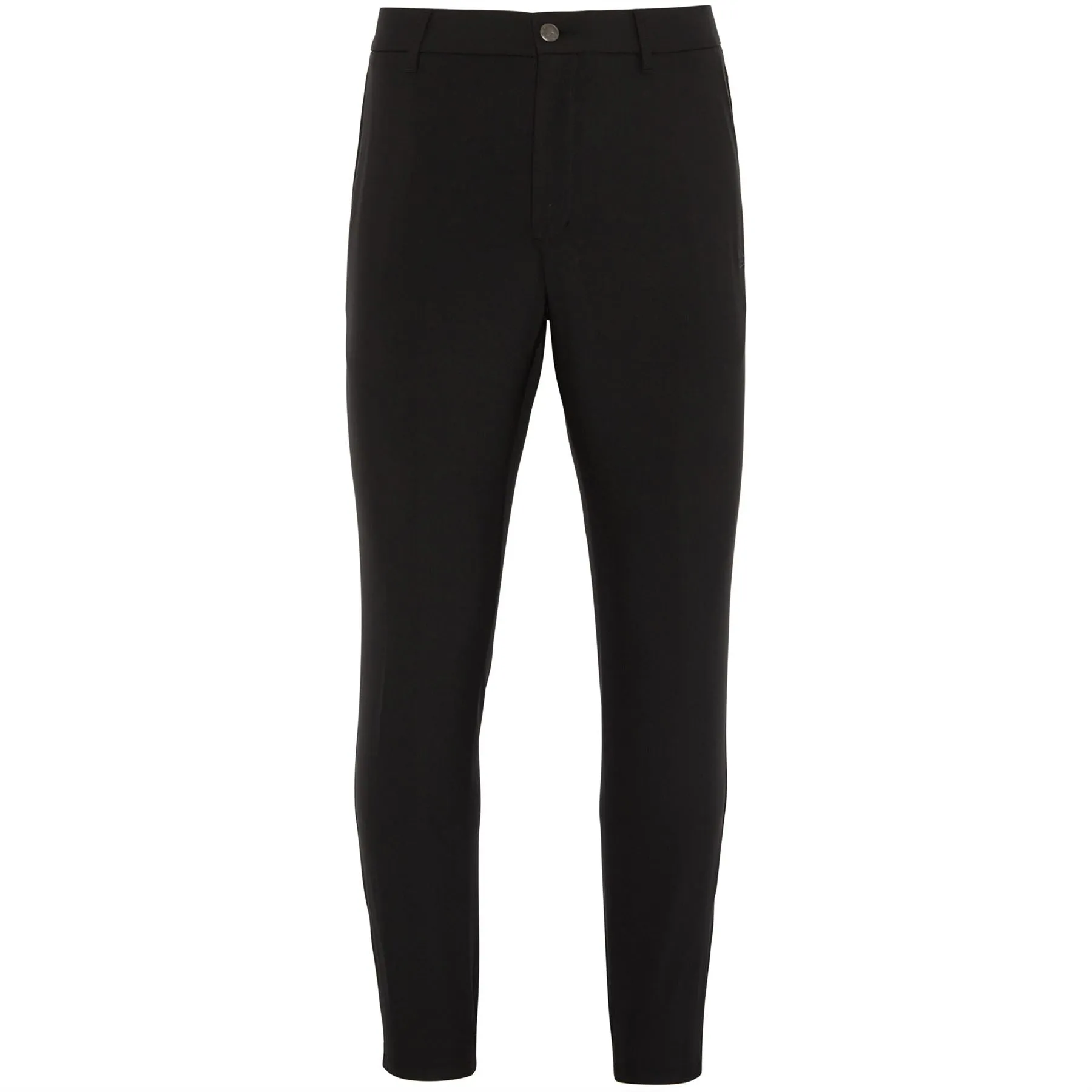 Flat Front Technical Jogger Trousers Caviar Black - SS24