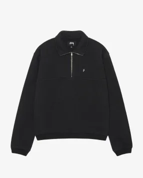 Fleece Zip Mock Black