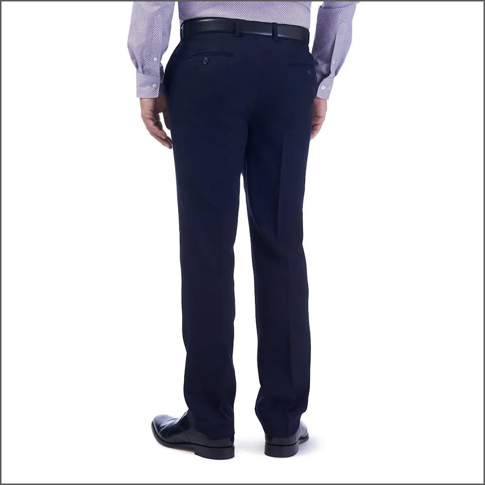 Fleet Half Lined Wool Navy Trouser Trouser 