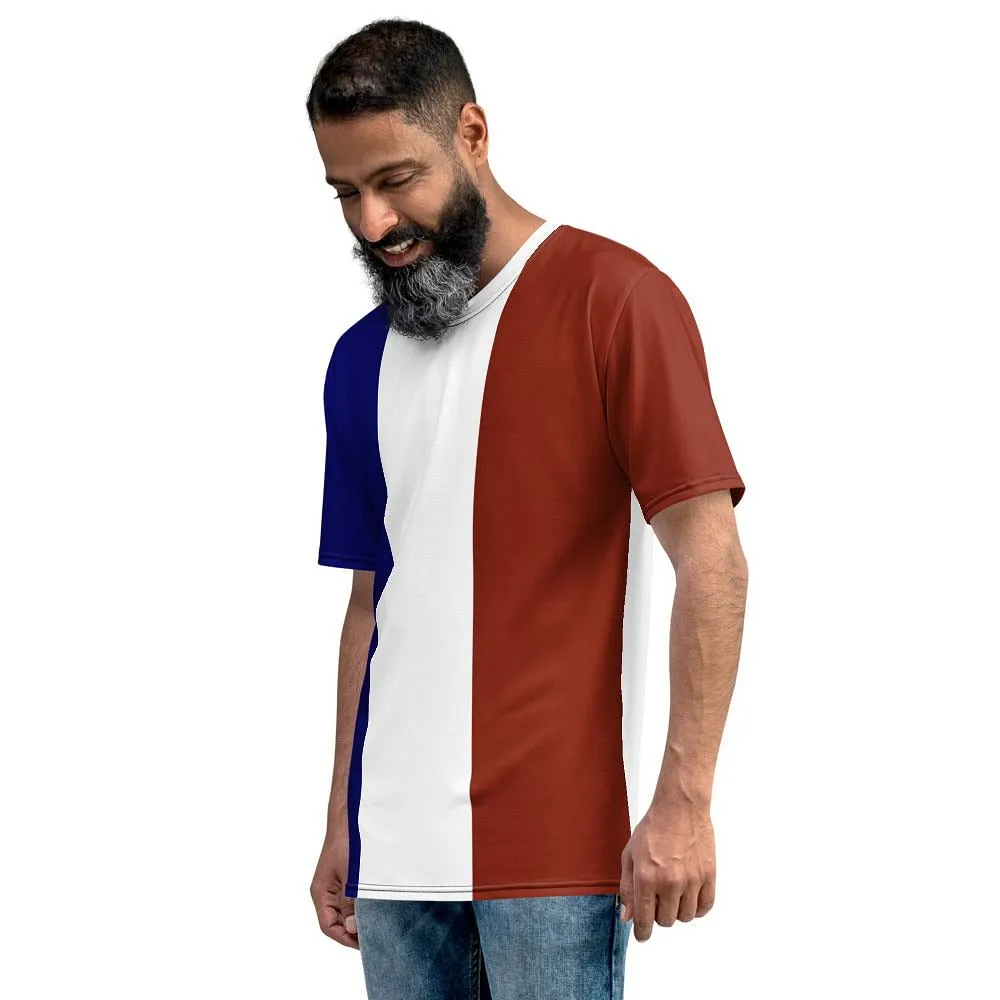 France Flag Color T-shirt For Men