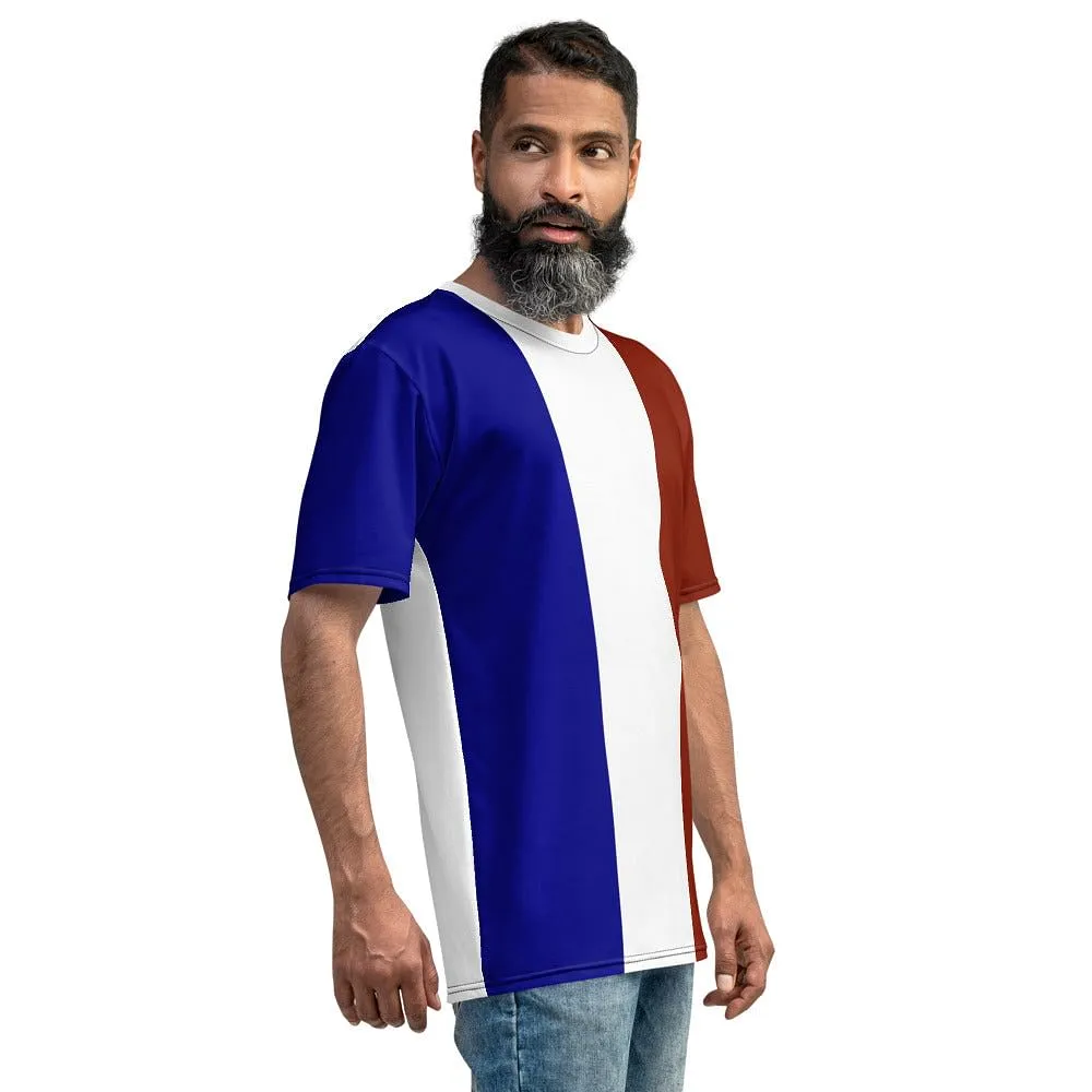 France Flag Color T-shirt For Men