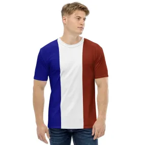 France Flag Color T-shirt For Men