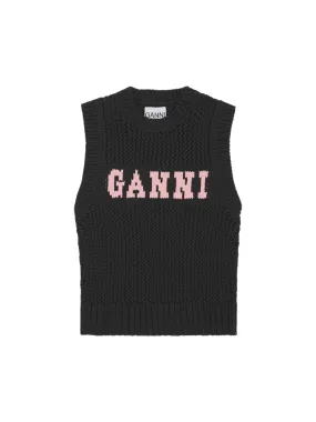 Ganni Cotton Rope Vest K2047