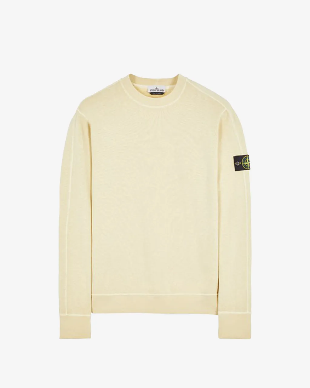 Garment Dyed Crewneck Sweatshirt Natural Beige