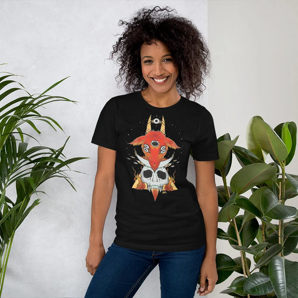 Goat & Skull, Unisex T-Shirt, Black