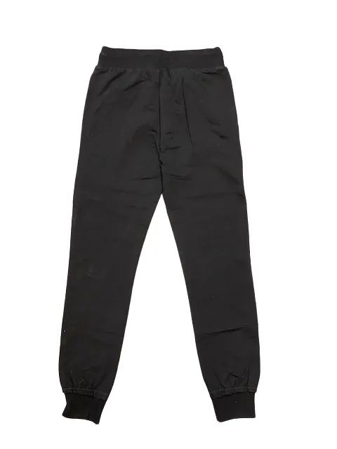 Hangar93 Boy's brushed cotton trousers with pockets and cuff at the bottom Z306J NER01 black