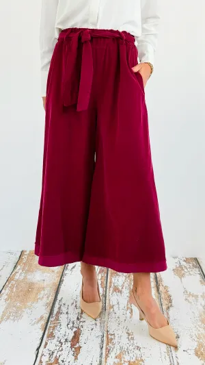 Happy Fall Italian Palazzos- Burgundy