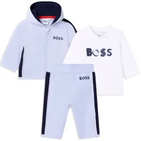 Hugo Boss Baby T-Shirt & Track Suit Set _Pale Blue J98369-771