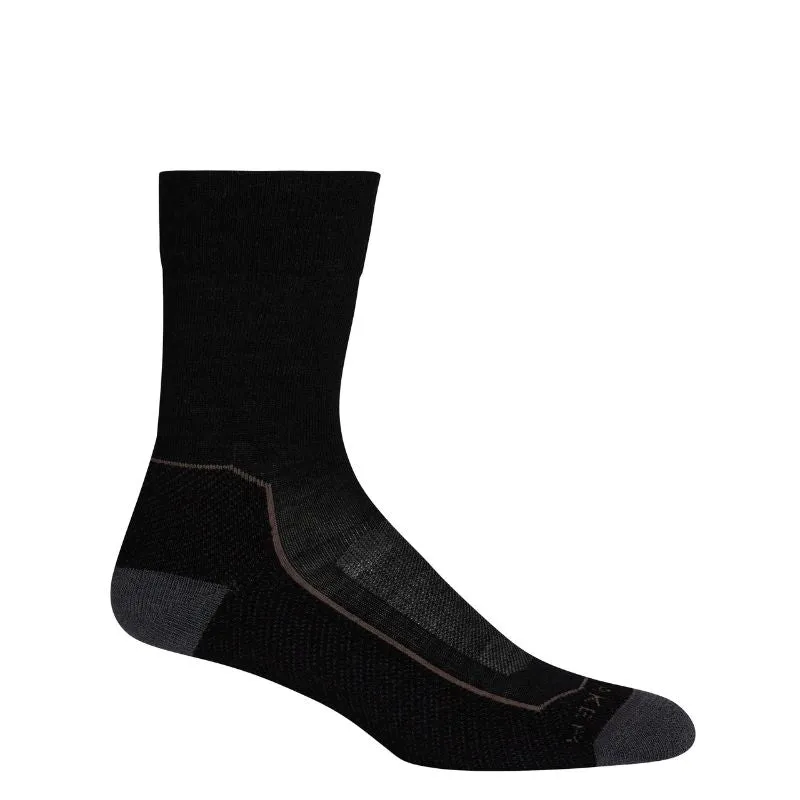 icebreaker Merino Women's Hike  Light Crew Socks - Black Purple