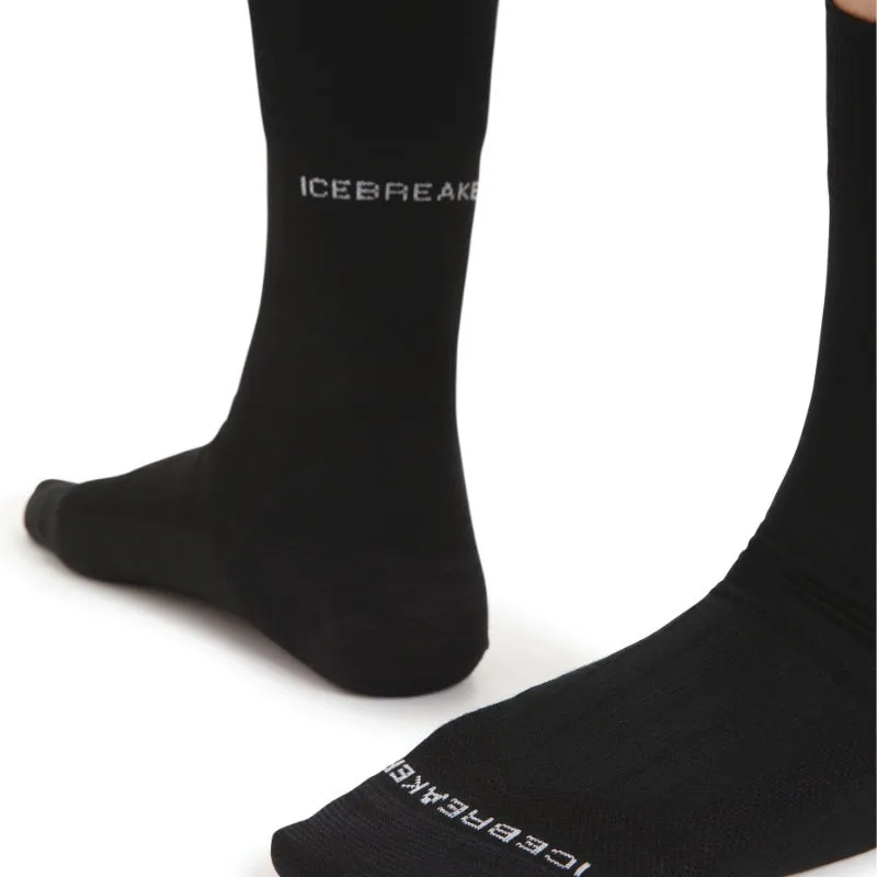 icebreaker Merino Women's Hike Liner Crew Socks - Black