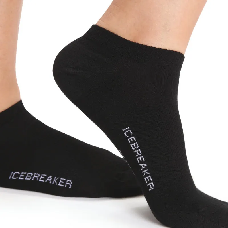 icebreaker Merino Women's Lifestyle Fine Gauge No Show Socks - Black Casual Everyday