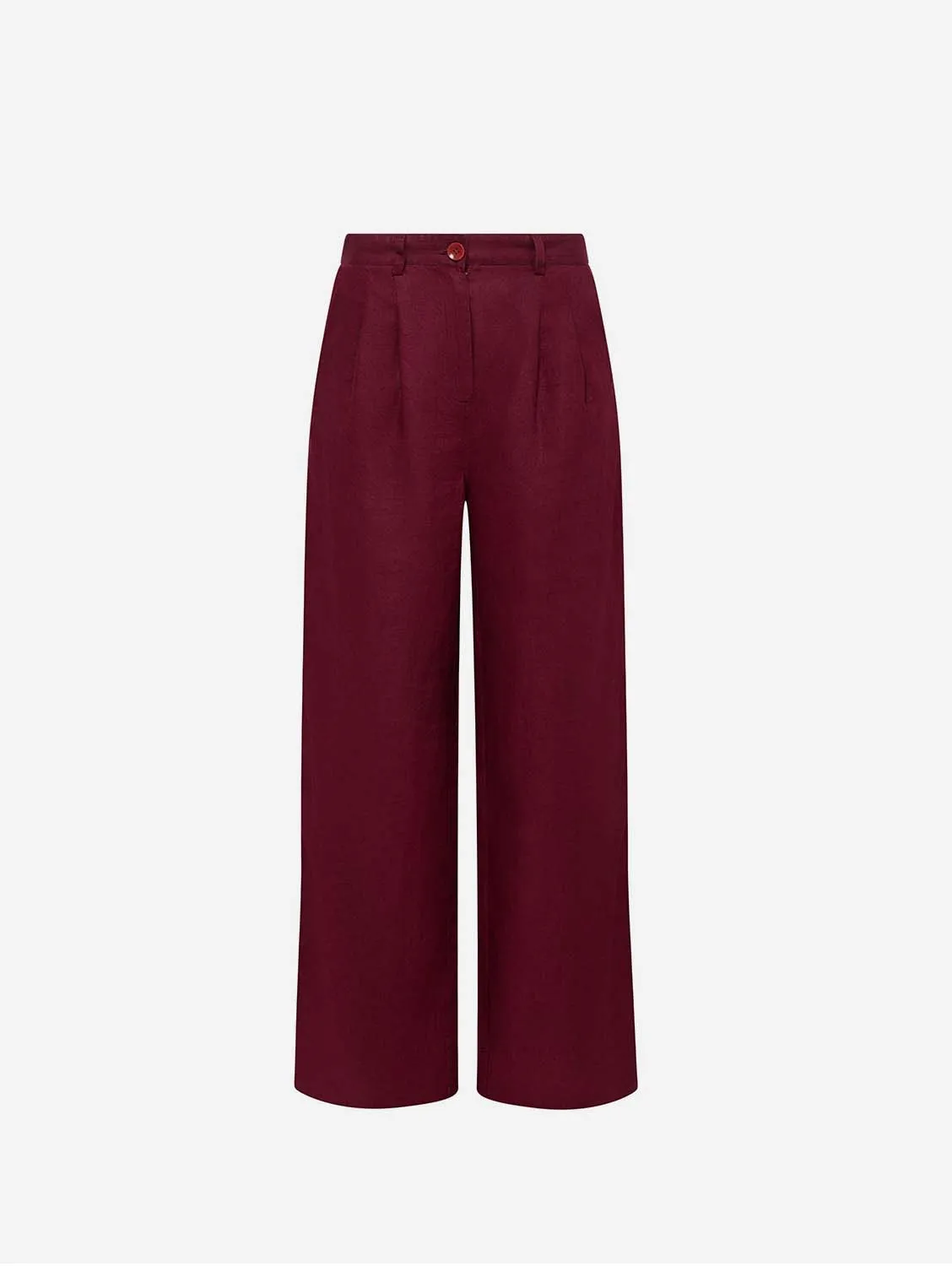 Lion Women's Linen Trousers | Berry