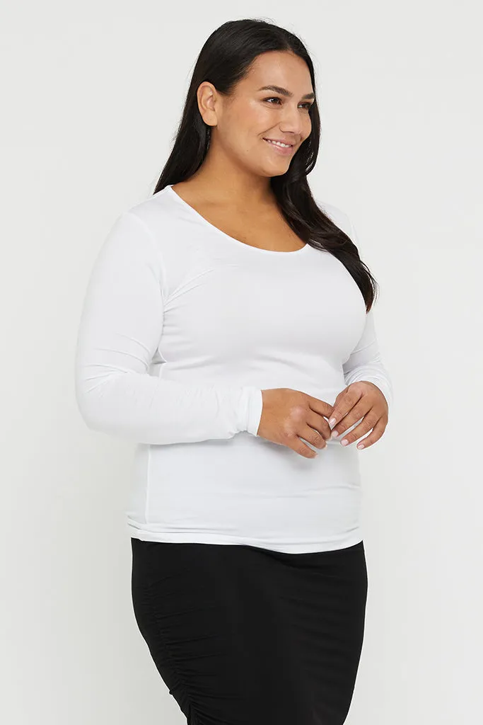 L/S Layering Top - White