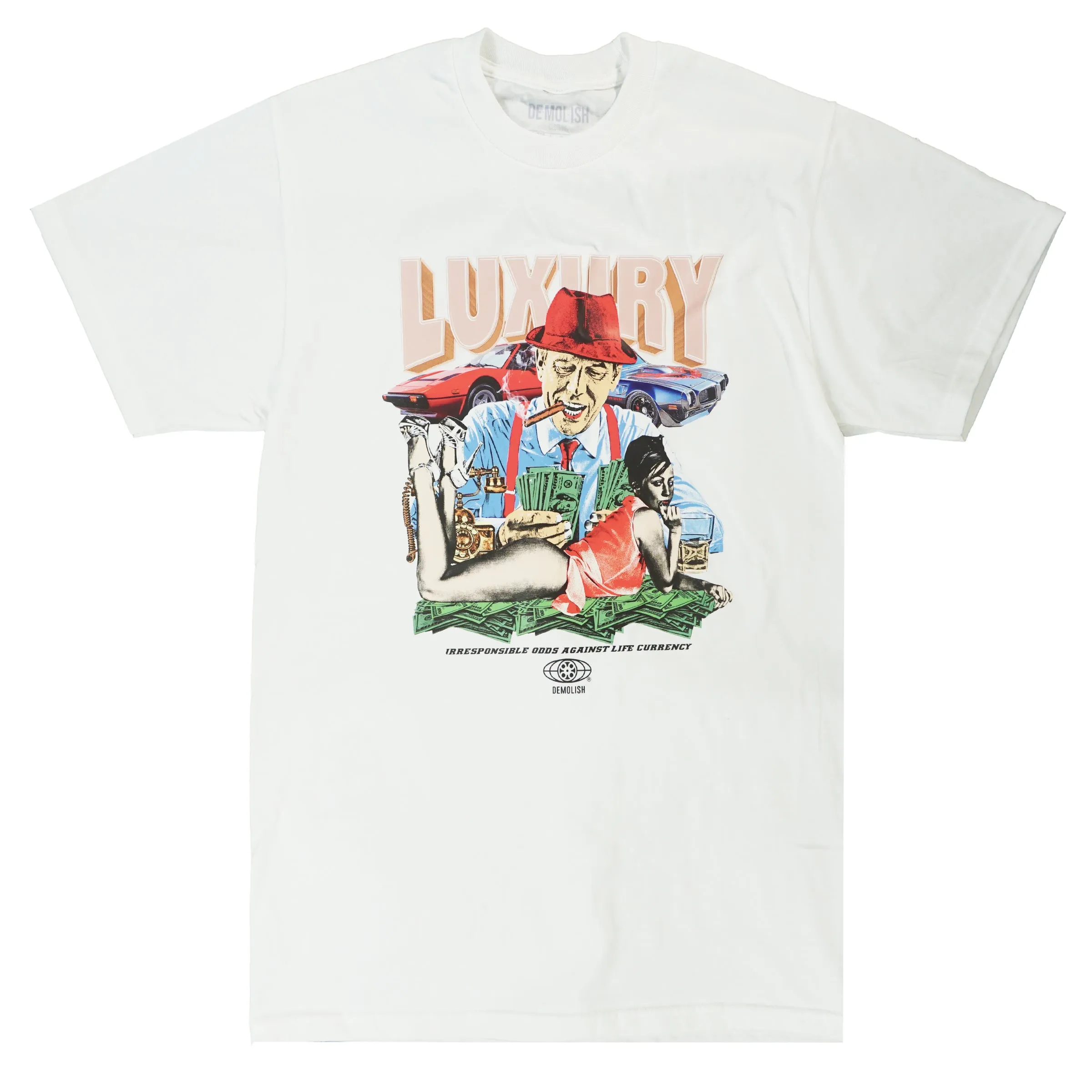 Luxury Dealer Tee (Wte/Multi) /D14