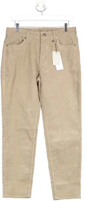 MANGO Beige Micro-corduroy Slim-fit Trousers BNWT W31