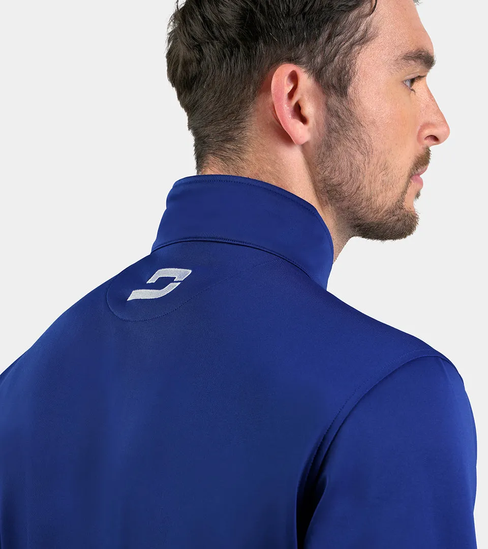 MEN'S ULTRA BLEND GOLF MIDLAYER 1/4 ZIP - BLUE