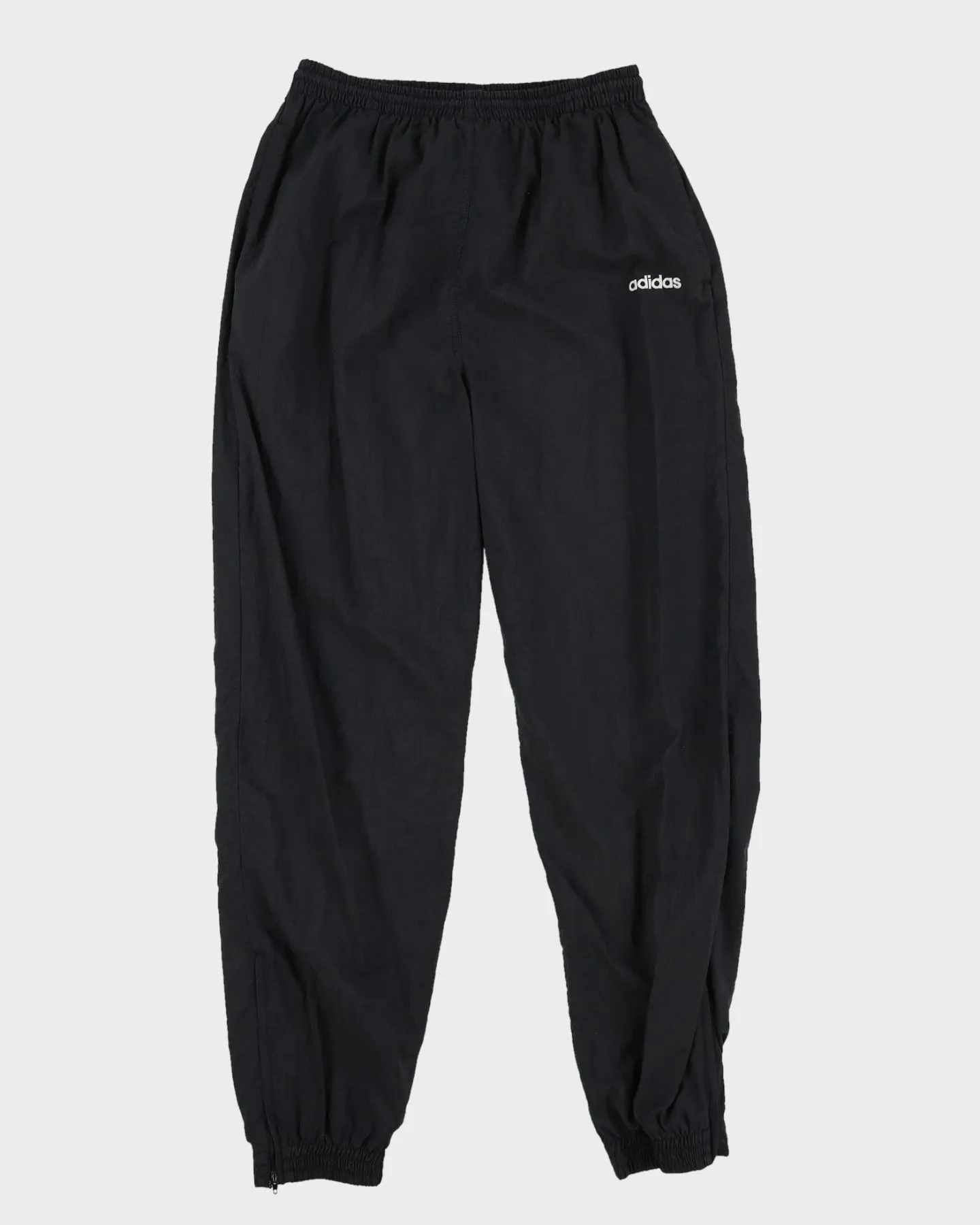 Vintage 90s  Adidas Black Track Bottoms - W34 L32