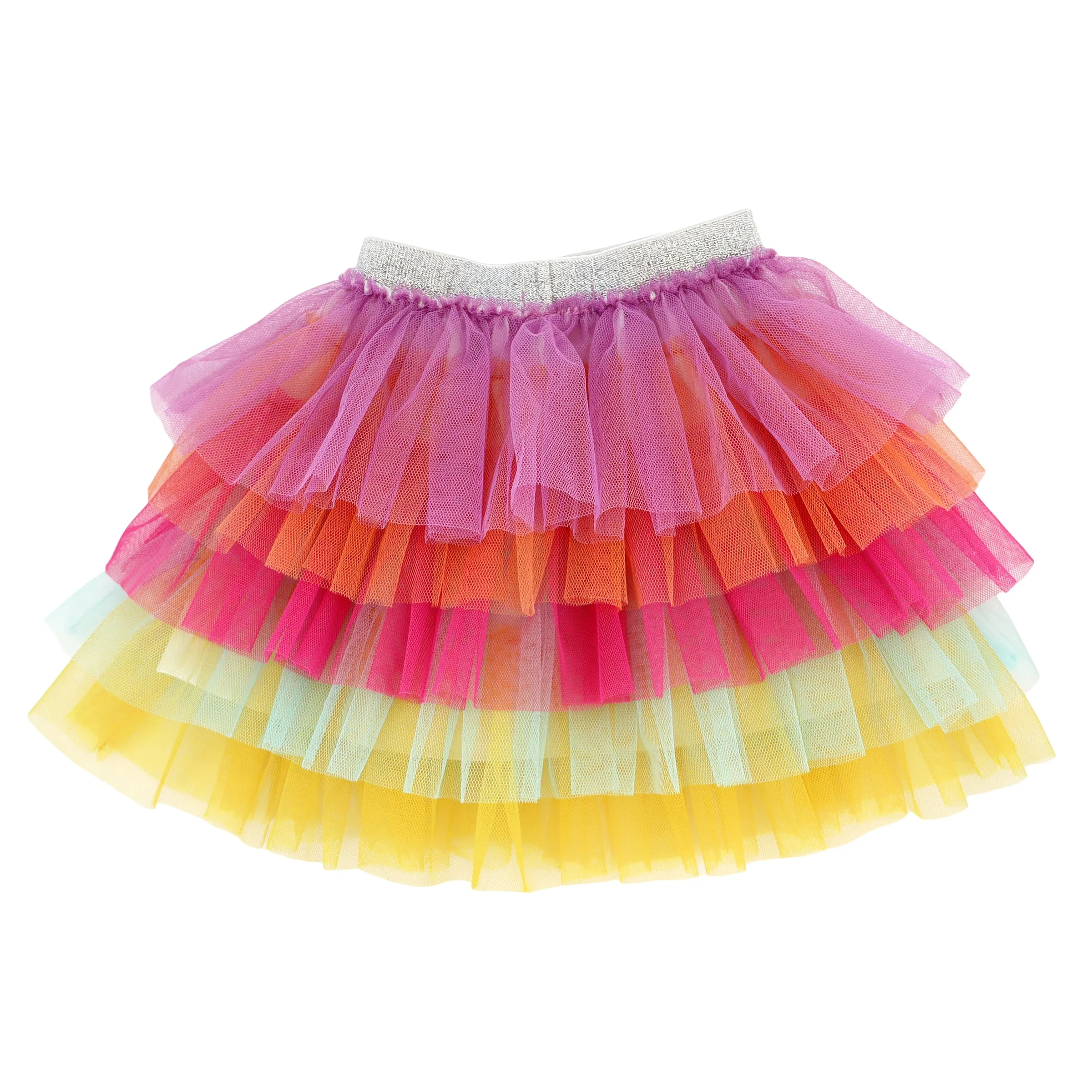 oh baby! Ombre Layered Skirt - Brightest Rainbow