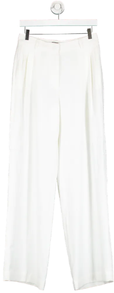 Paul & Joe White Wide Leg Trousers UK 10