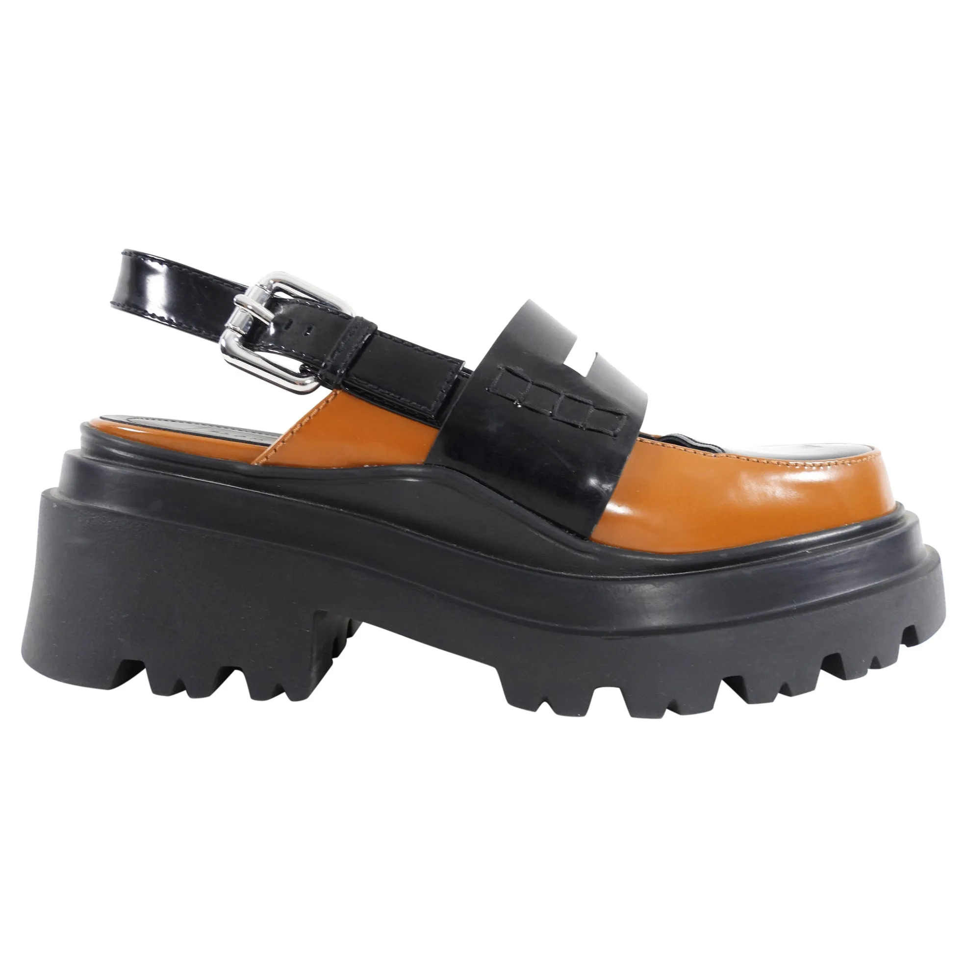 Plan C Spazzolato Lug Track Sold Tricolor Loafer - 40