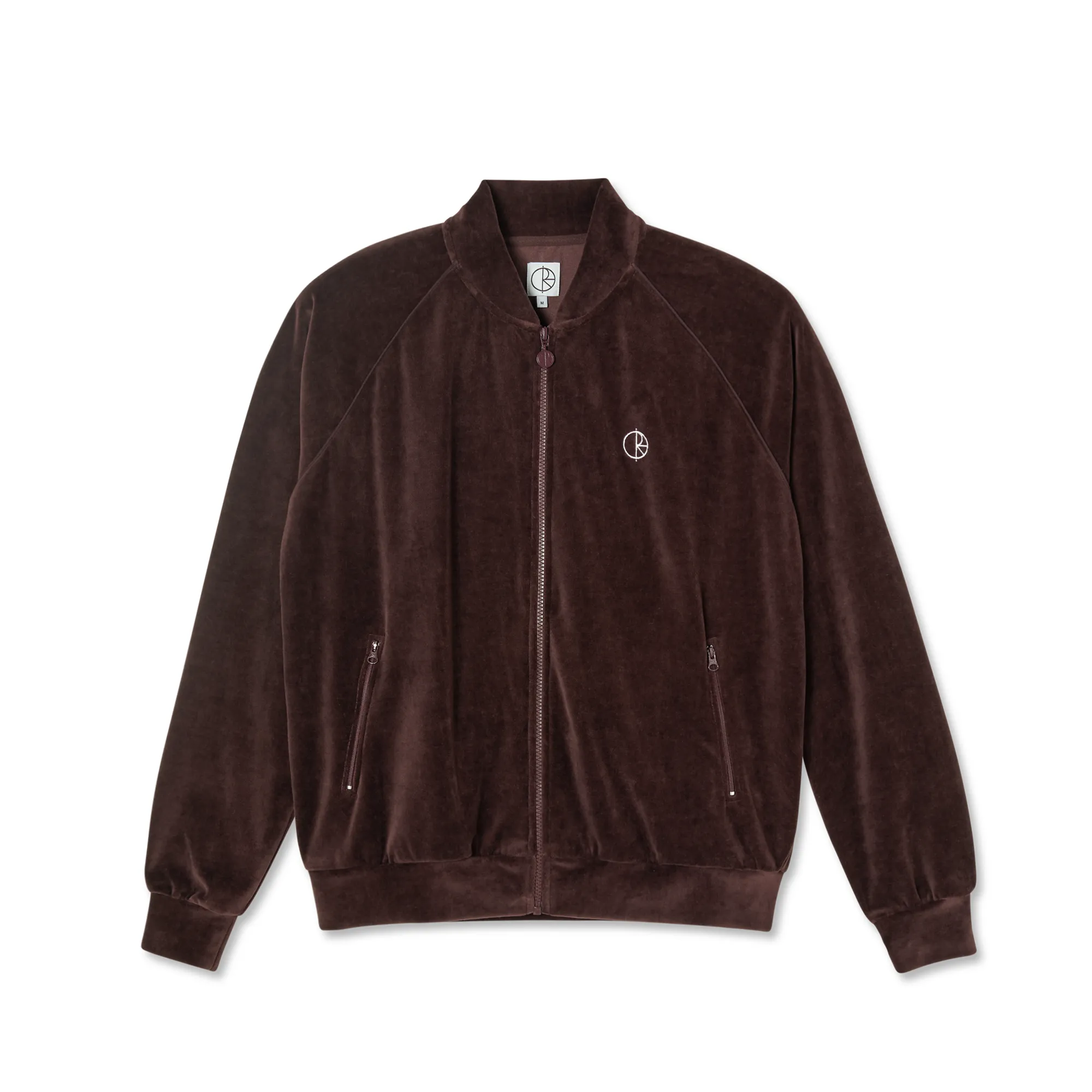 Polar Skate Co. Velour Track Jacket Bordeaux